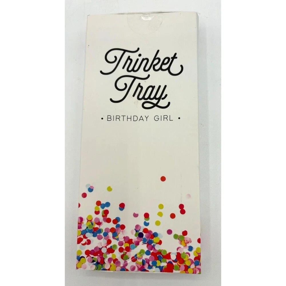 Santa Barbara Design Studio Lili + Delilah Shaped Ceramic Trinket Tray Birthday‎